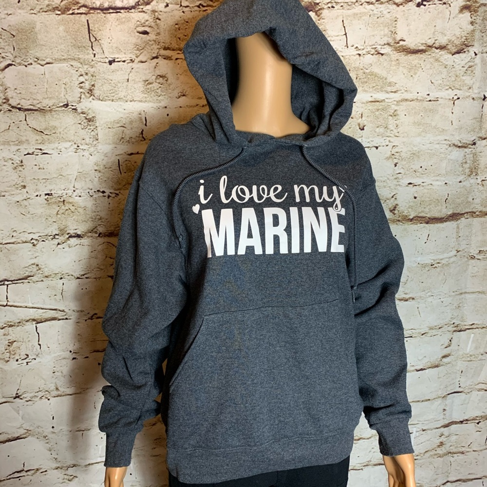 I Love My Marine Hoodie